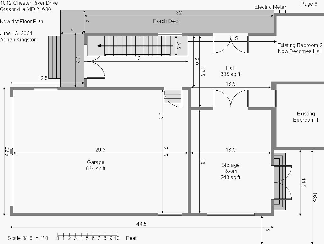 Down stairs plan