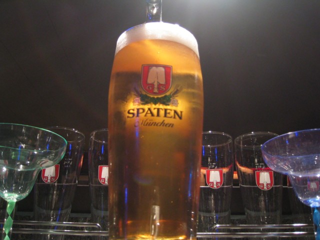 Pint of Spaten beer