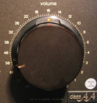 Volume control counting counter clockwise in -dB
