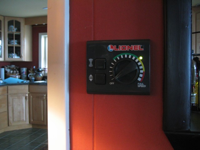 Controller mounted in the wall